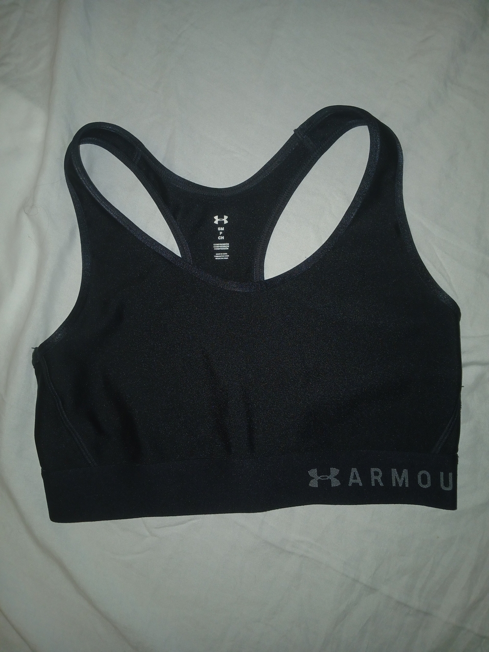 Under Armour Black Racerback Athletic Sports Bra